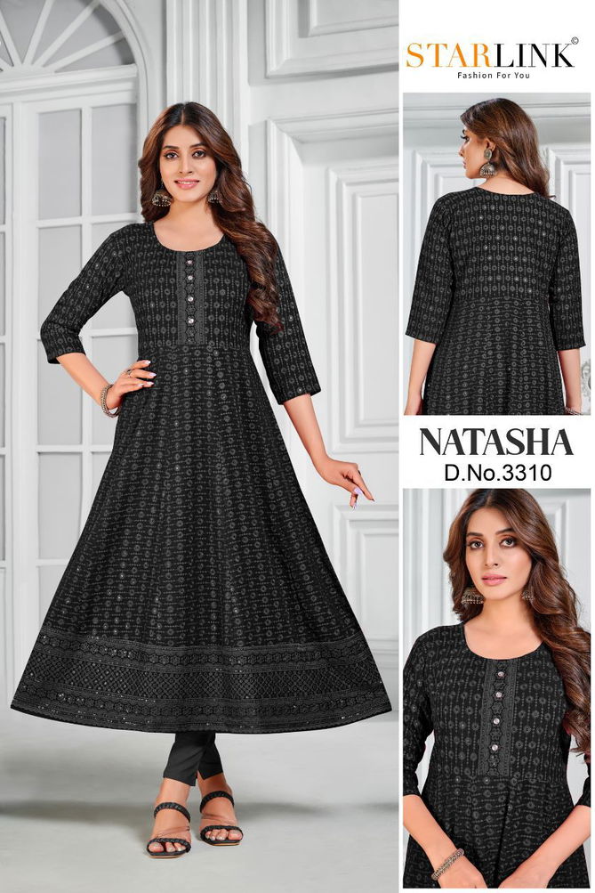 Starlink Natasha Festive Wear Wholesale Anarkali Kurtis Catalog